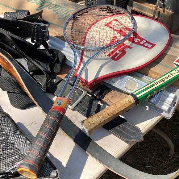 Wilson Other - Garcia X-15 Aluminum Metal Tennis Racket with Red and White Design